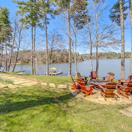 Mtn-View Home On Lake Glenville With Dock